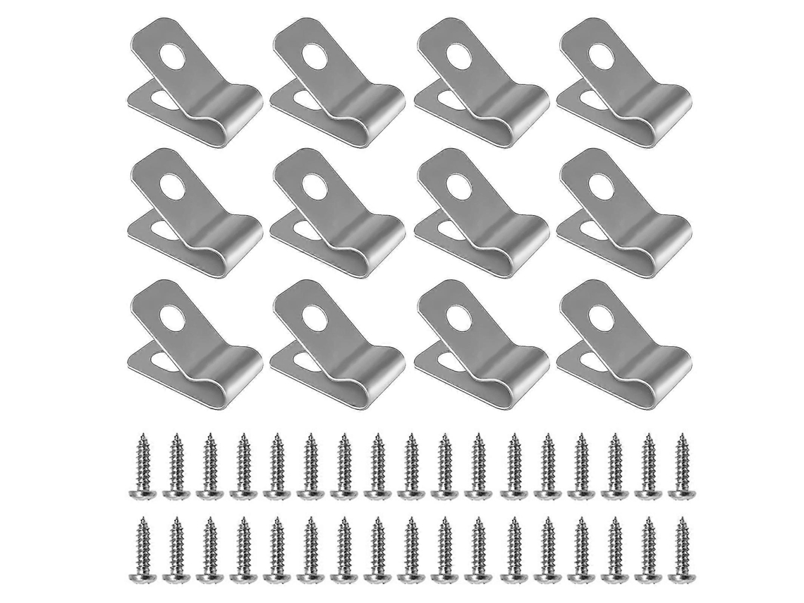 Conjunto De 100 Grampos Alta Qualidade Para Arame Cerca Com Parafusos, Aço Inoxidável Equipamentos Jardinagem Calibre 12-16.-aquaforge