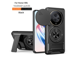 Capa Para Celular Com Suporte Duplo, Protetor Para Proteção Contra Quedas.preto, Honor X7b/90smart 5g (versão Internacional)