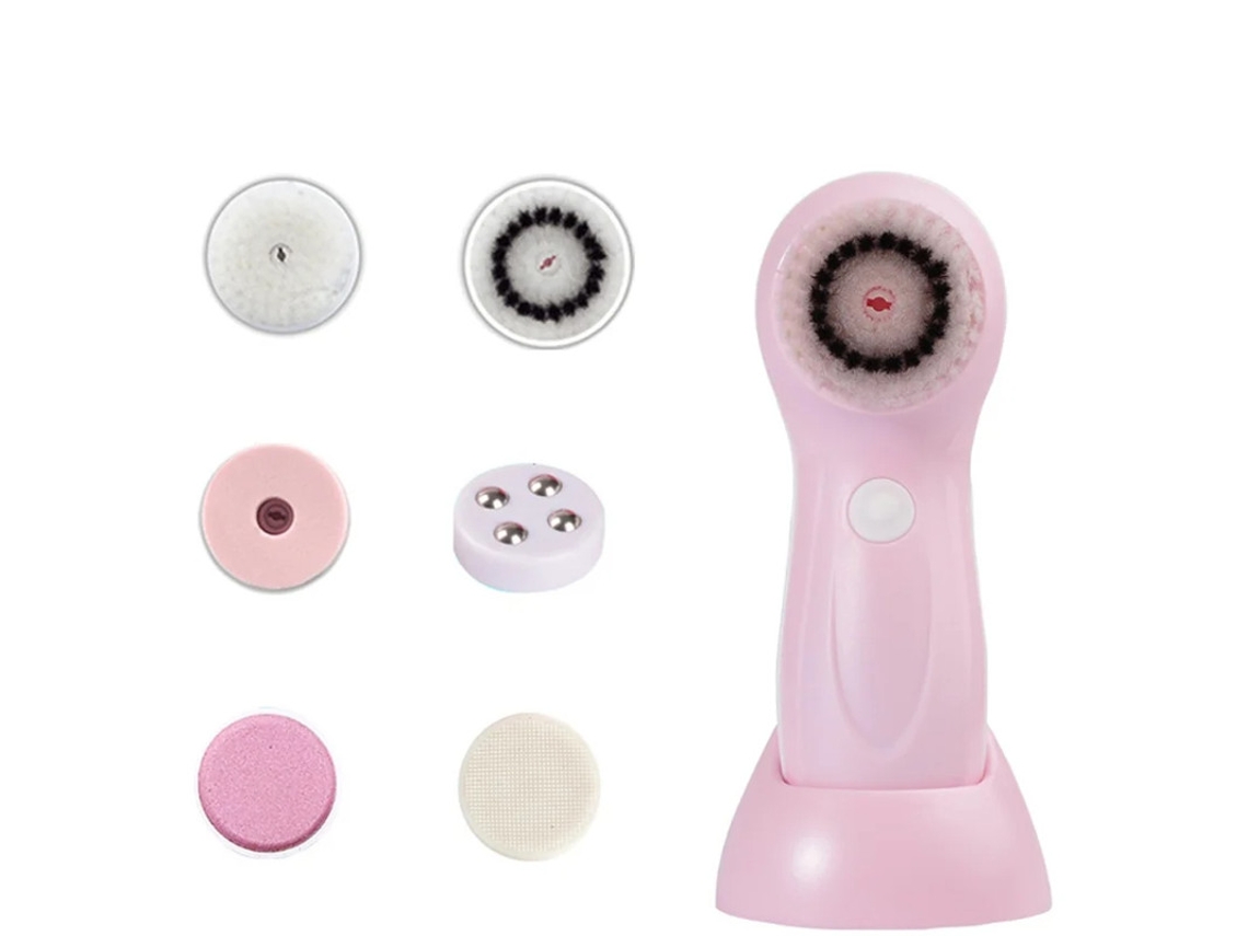 Escova Elétrica Para O Rosto Escova Avançada Para Limpeza Facial Com 6 Cabeças Intercambiáveis ​​e 2 Velocidades Esfregão Facial Premium Bestvite