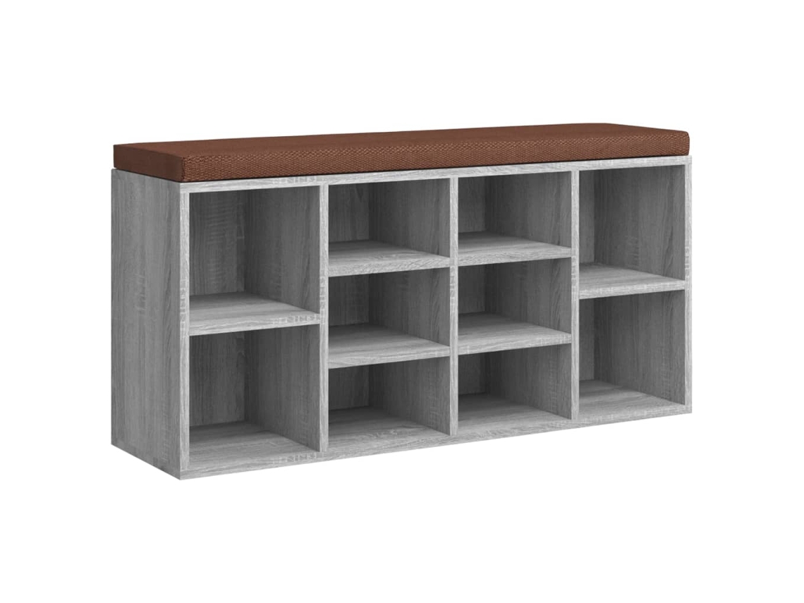 Shoe Bench, Shoe Benches Vidaxl Cinzeto Madeira Processada (n/a)