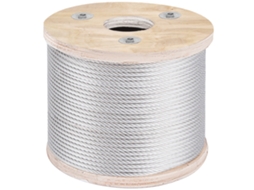 Cabo de Aço VEVOR Substituição Do Cabo Do Guincho em Aço Inoxidável 4 8 Mm X 76 M Núcleo de 7X19 Fios