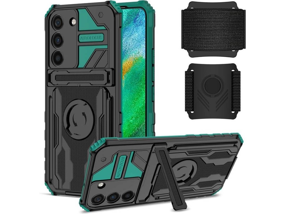 Capa Samsung Galaxy S21 5G HFS-HOUSE Kickstand (Verde)