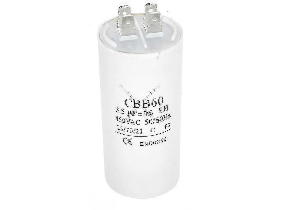 Capacitor de arranque e funcionamento, 35uF, 450VAC, universal