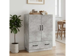 Vidaxl Buffet Cinzento Cimento 66 X 34,5 X 92 Cm Derivados De Madeira
