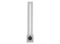 Régua Deslizante De Aço Carbono Com Marcador Preciso 0~250mm Régua Reta Medidora