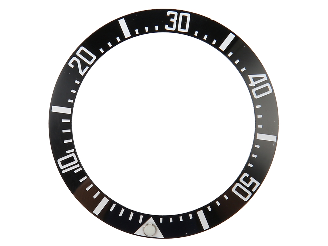 Bezel Cerâmico Para Relógio 40mm, Modelo Preto E Branco