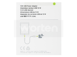 Adaptador APPLE MD836ZM/A (iPad - Parede - USB - 1 Porta - Branco)