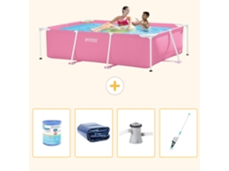 Intex Piscina Com Estrutura Retangular - 220x150x60 Cm - 5-peças S27
