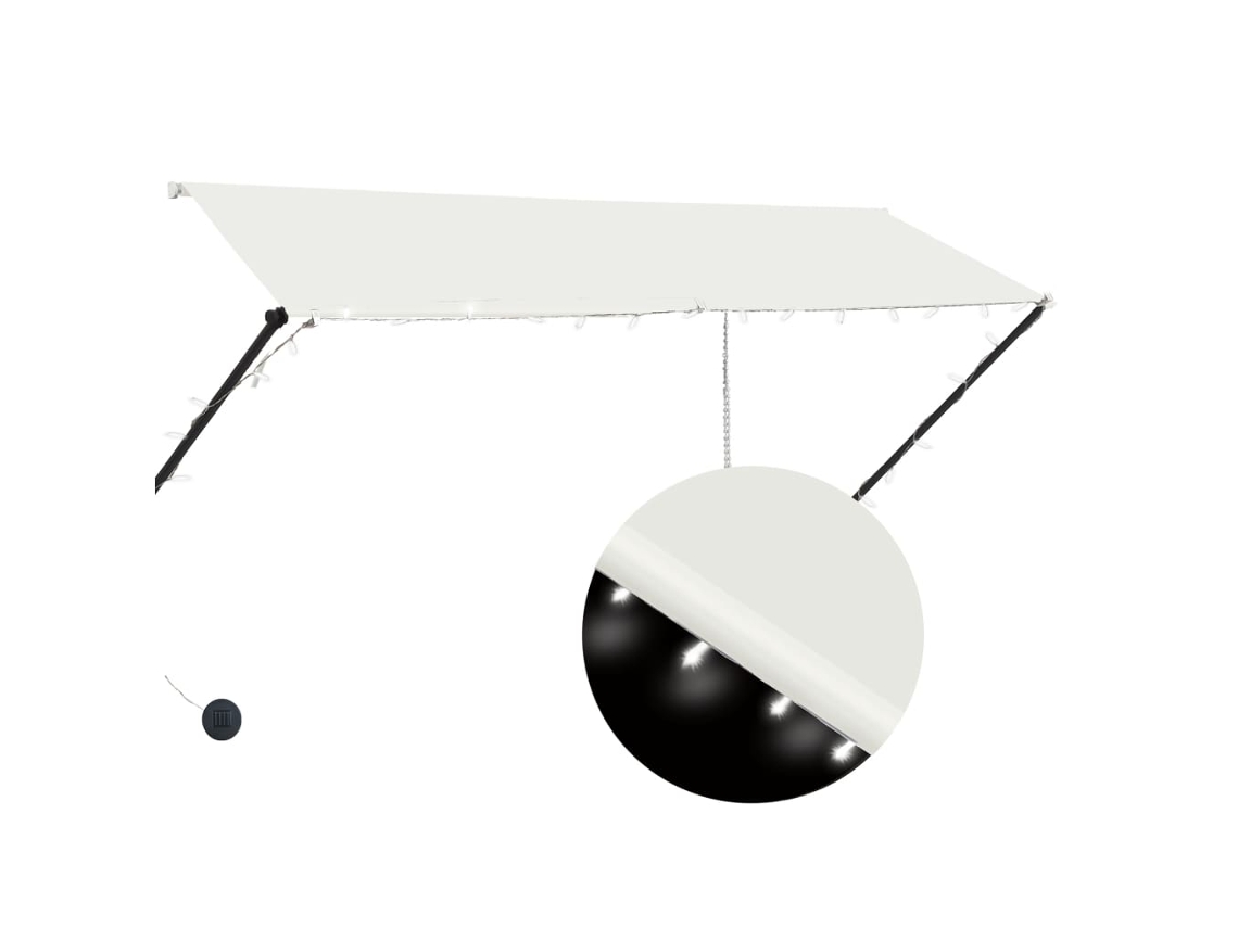 Awning, Awnings Vidaxl Creme Tecido (300 X 150 Cm)