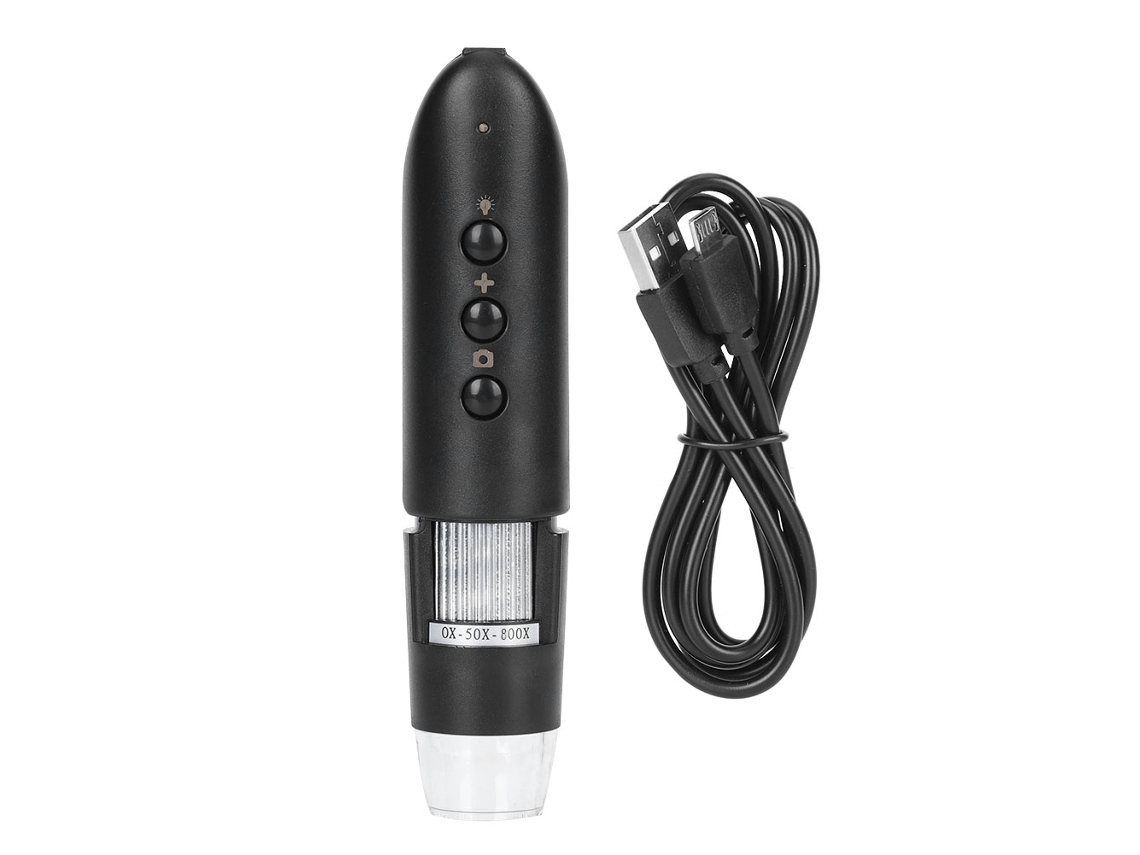 Microscópio Digital Wifi Usb 800x Equipamento Eletrônico Mate Ecológico W03