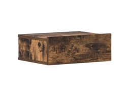 Floating Nightstand, Floating Nightstands Vidaxl Marrom Madeira Processada (n/a)
