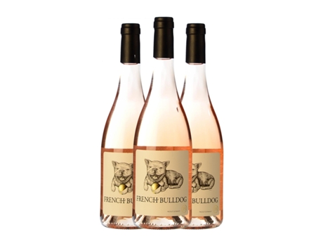 Vinho rosé WINES AND BRANDS French Bulldog Rosé Vin de Pays d'Oc Jovem (0.75 L - 3 Unidades)