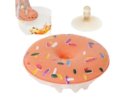 Esponja Doméstica Reutilizável Em Formato De Adorável Donut Desenho