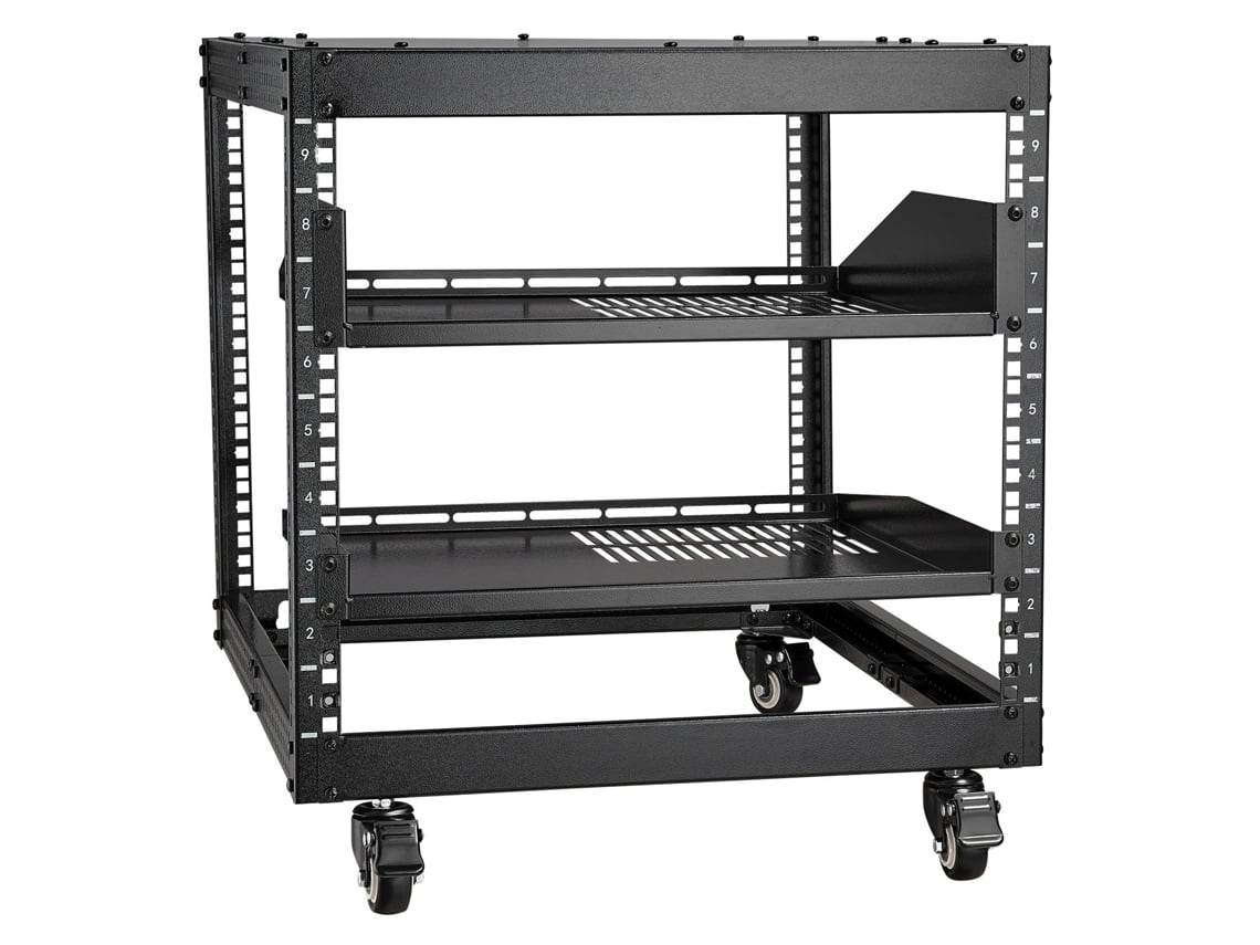 9U 4 Post Open Frame Server Rack Network Enclosure 23-40 Polegadas Ajustável VEVOR
