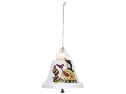 Laxiscreed Ornamento De Porta Natal Com Sino, Boneco De Neve E Elementos Festivos Para Decoração Natalícia