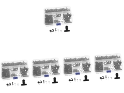 5 Conjuntos De Clips Metal Para Encadernação. Pés Prateleira Quadro