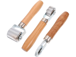 Conjunto De 3 Peças Ferramentas Para Reparo Pneus: Rolos Madeira