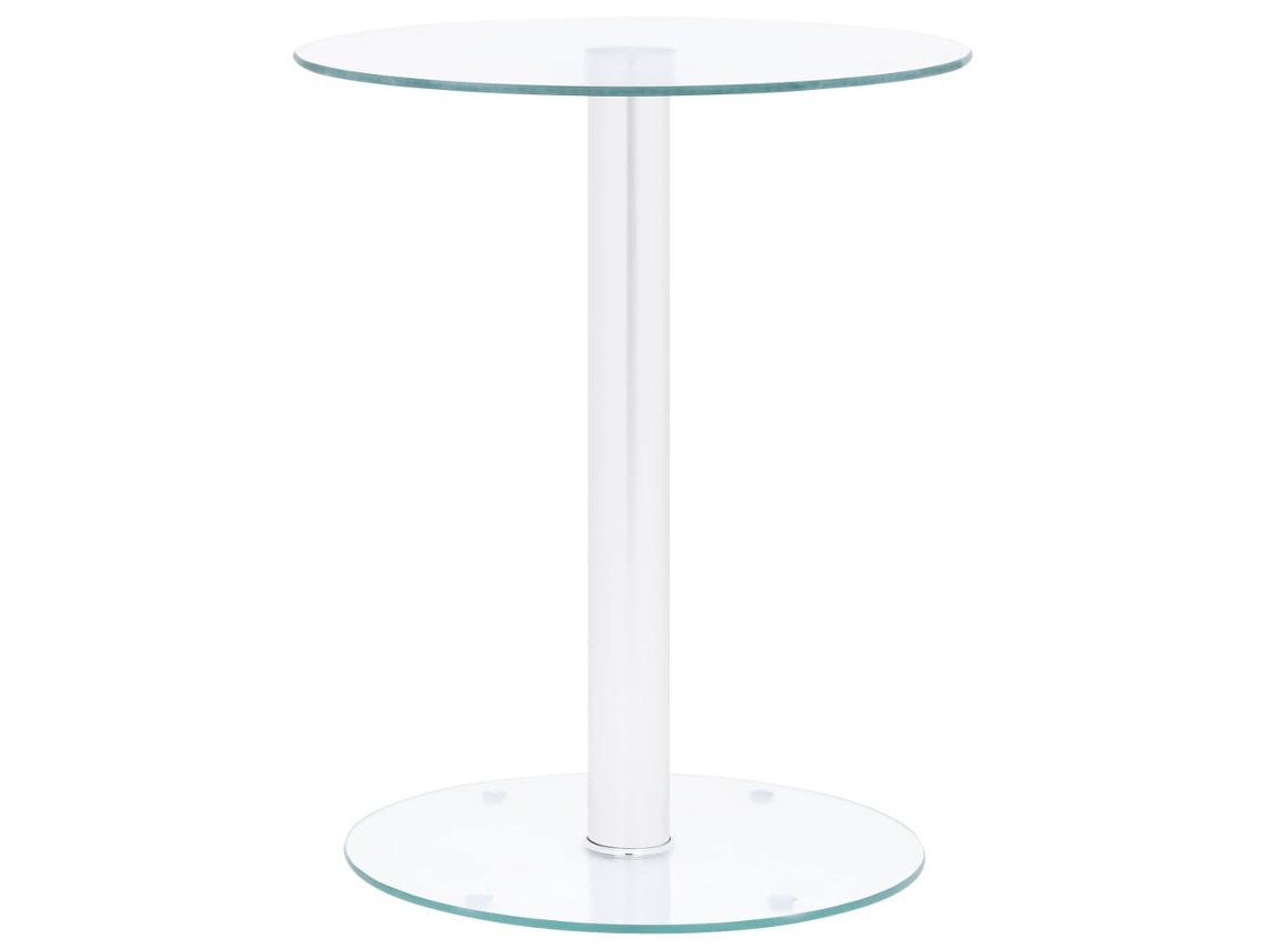 Mesa De Centro 40 Cm Vidro Temperado Transparente