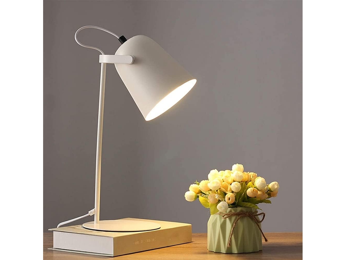 Abajur De Cabeceira Moderno Em Metal, Luminária De Mesa Led Para Estudo, Luminária De Mesa Para Quarto Infantil Com