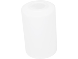 Abajur Artístico Em Vidro Branco Leitoso, Com Cobertura Transparente Para Lâmpada.