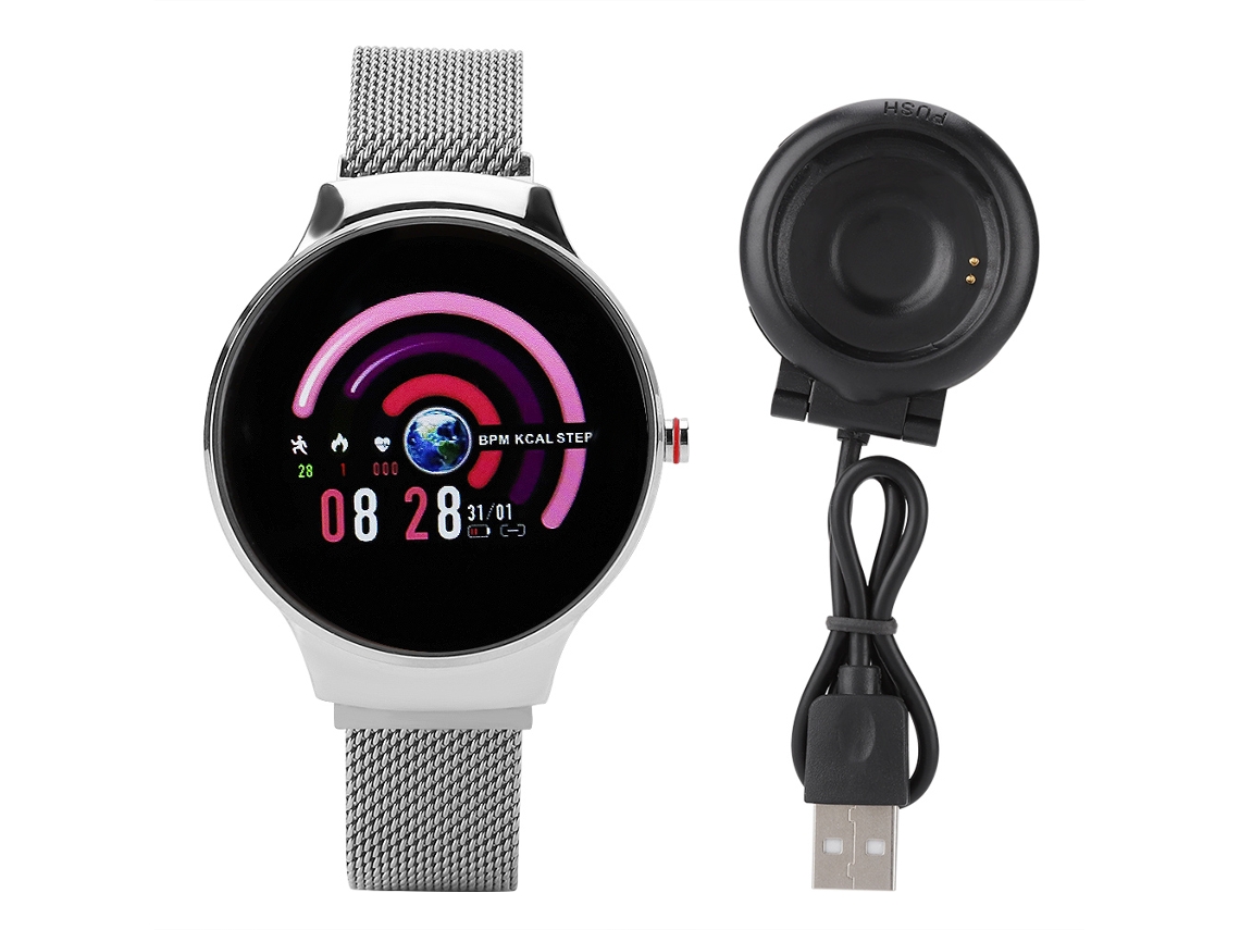 Pulseira Inteligente EOOCOO (monitoramento de Frequência Cardíaca, Monitoramento de Pressão Arterial)