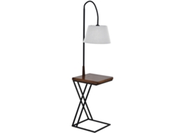 Luminária de Chão Moderna com Carregador Sem Fio e Cabeça Flexível para Sala de Estar, Quarto e Escritório, 36 X 36 X 165 Cm ORBITRA COMMERCE