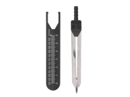 Calibrador De Ecg Em Aço Inoxidável Health Gear, 0 A 2,4 Polegadas, E