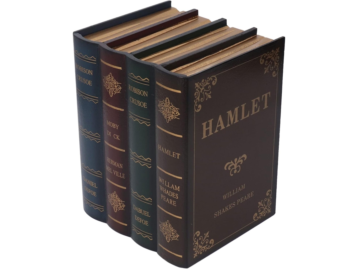 Conjunto De Livros Falsos, Caixas Decorativas Para Livros, Decorações De Livros Em Couro Sintético, Gokoco