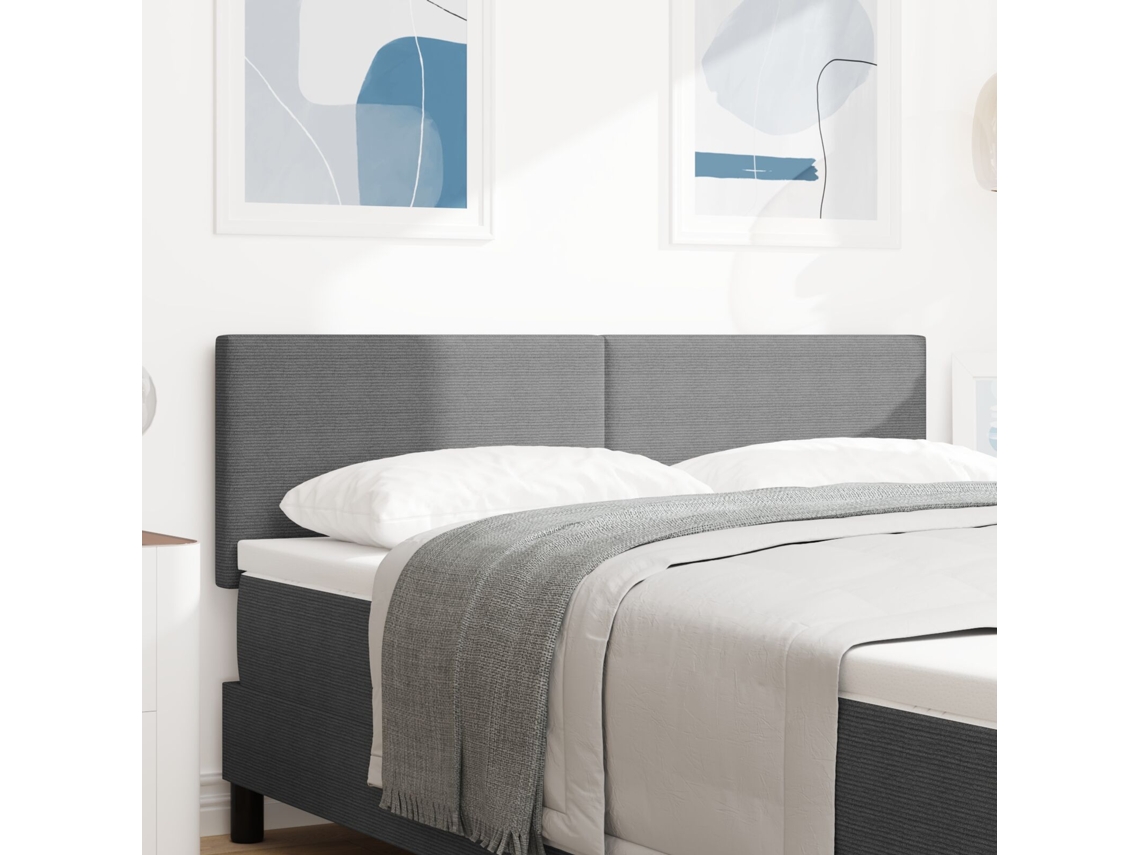 Cabeceira Design Simples Cinza Claro 140 Cm Tecido De Veludo Wsd40729 Lovely Home