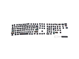 Aetheria keycap de Ponto Sublimação Têxtil Pbt para Teclados Mecânicos 61/64/68/87/96/104/108 Preto com Extraktor de Teclas