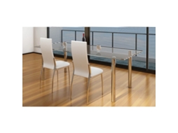 Vidaxl Cadeiras De Jantar 2 Pcs Couro Artificial Branco