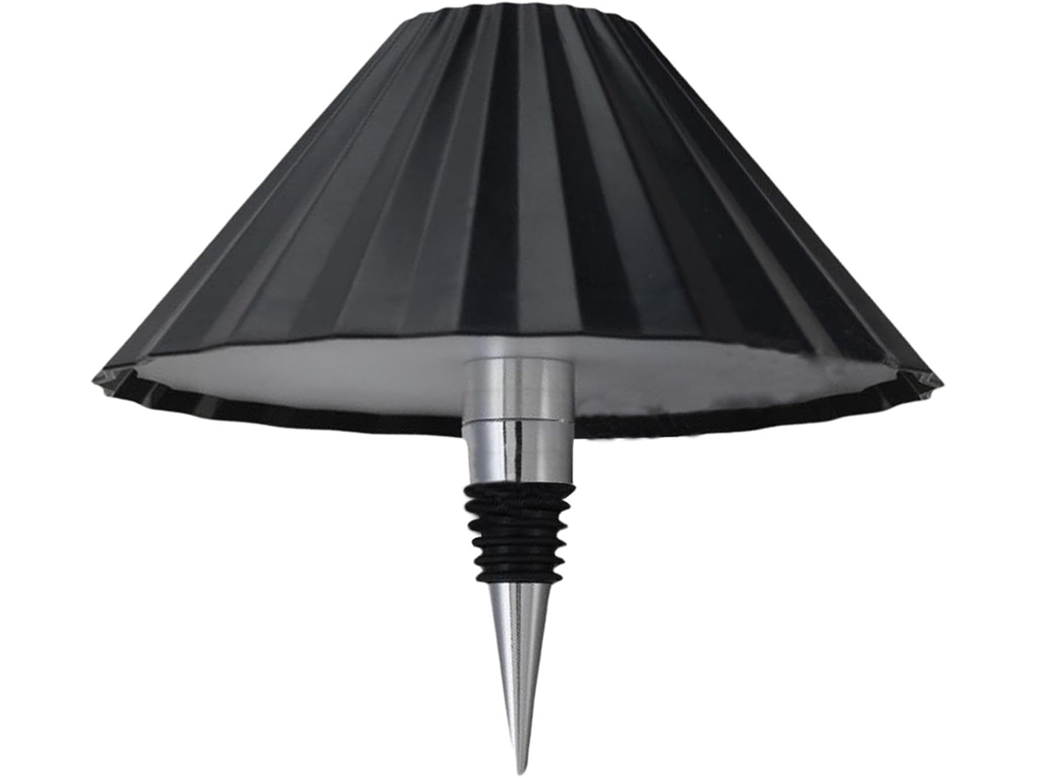 Luminária LED em formato de garrafa – Luz com controle por toque, luminária de mesa sem detalhes.