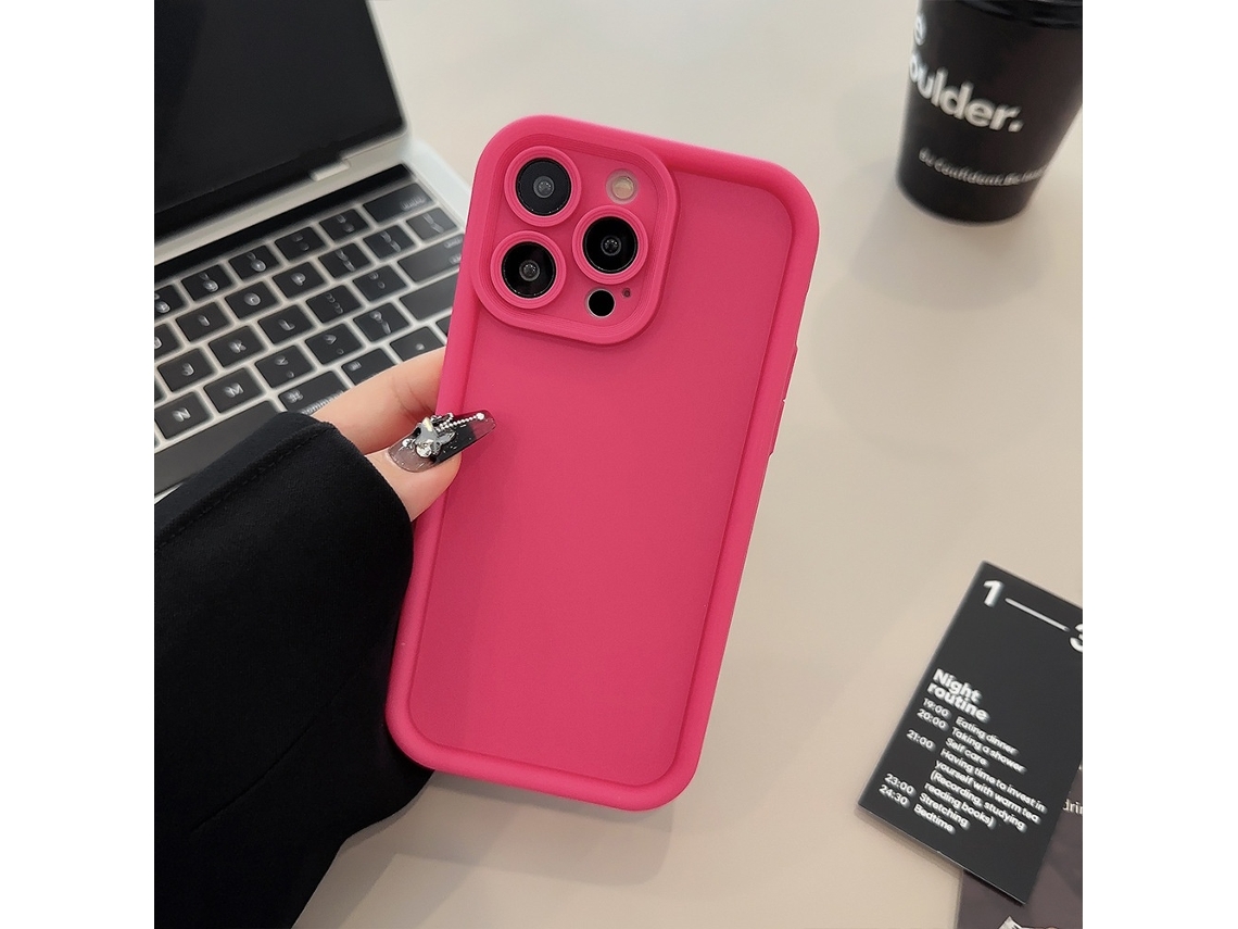 2 Capas Para Iphone 17 Air, Rosa-avermelhadas, Com Proteção Total Para A Câmera, Cor Sólida E Macia.