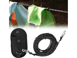 Varal Retrátil, Varal de Camping Extra Resistente, Varal Antiderrapante para Uso Externo, Ideal para Lavanderia, Jardim, Varanda, Trailer BRILVIBERA