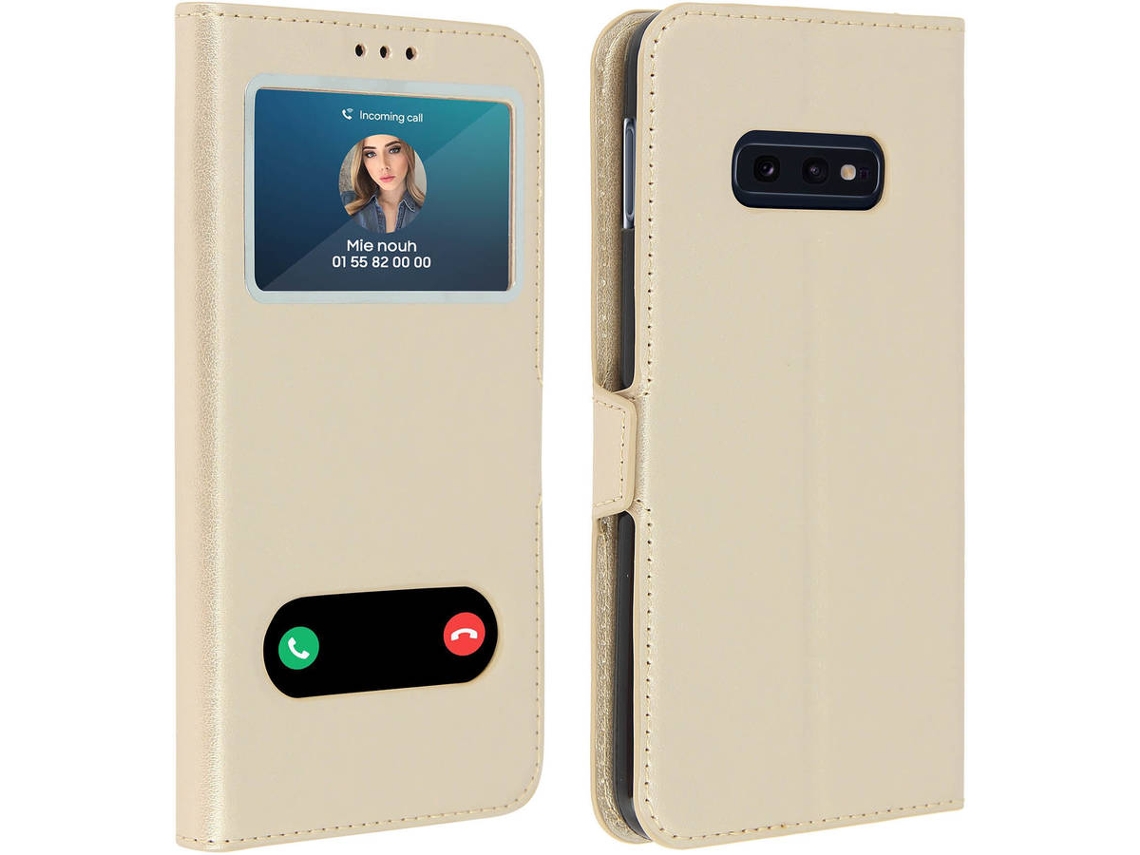Capa Samsung Galaxy S10e AVIZAR Window Dourado