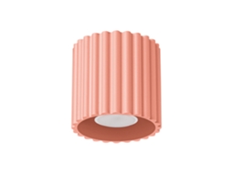 Candeeiro De Teto Aura De Alumínio Pêssego 10x10x10cm Sollux Lighting