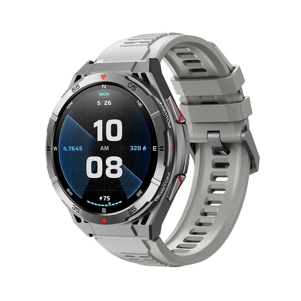 Smartwatch MDUG GPS, Resistente à Água 3atm, Natação, Silicone Prateado