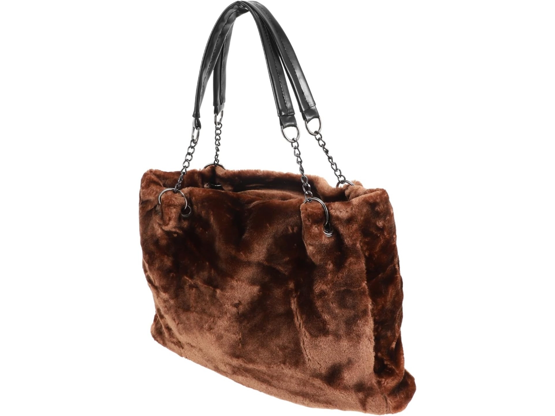 Bolsa De Mão Feminina De Pelúcia Macia, Estilo Clutch, Com Alça De Ombro...