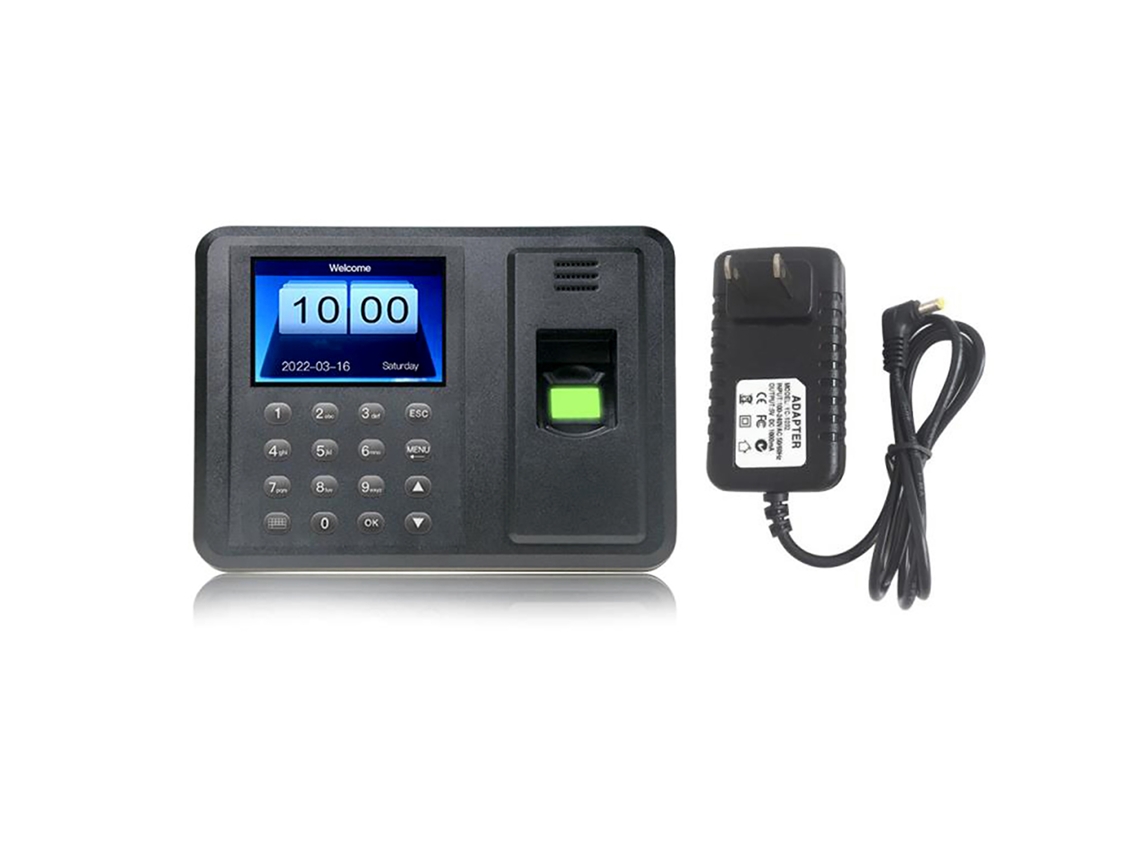 Máquina De Pontos Biométrica Digital Lcd Tft 2.8 Com Software Grátis