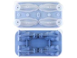 Forma De Gelo Dinossauro, Formas De Gelo Em Silicone,livre De Bpa, Perfeito Para Bebidas Como Oxo, Whisky E Cocktails Azul Hexinyigjly
