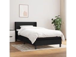 Box Spring Bed, Box Spring Beds Vidaxl Preto Tecido (90 X 200 Cm)