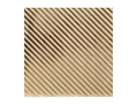 Papel Kraft - Papel Bazzill Basics - Listra - 30x30cm - Dourado - 70g/m2