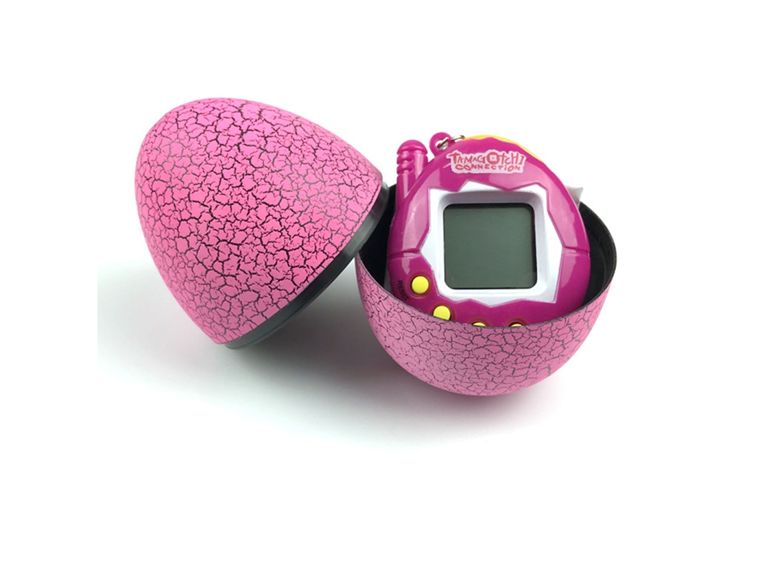 WalshLXq Máquina de Jogo Portátil e Divertida com Bichinho Virtual Digital para Crianças, com Estojo em Formato de Ovo Rosa