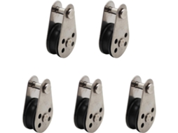 Conjunto De Polia Giratória Roda Única Para Corda Elevação, Ferramentas Polia, 5