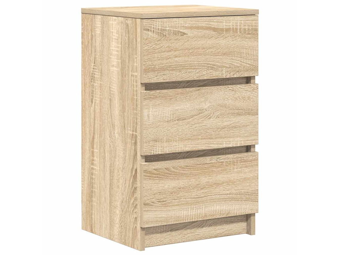Cabeceira MAISON EXCLUSIVE com 3 gavetas Carvalho Sonoma (39x35x65 cm)