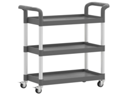 Trolley, Trolleys Vidaxl Cinzeto Polipropileno (77 X 34 X 72 Cm)