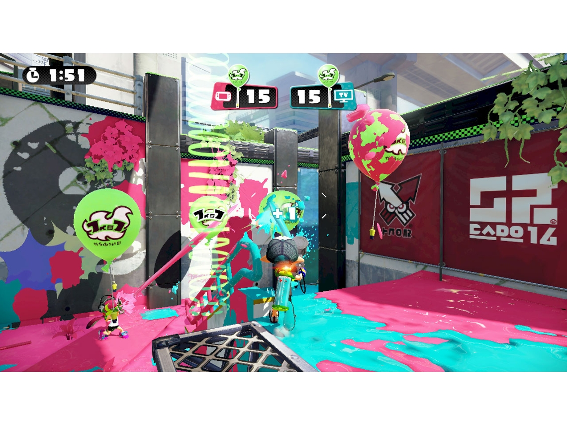 Jogo Nintendo Wii U Splatoon + Figura Amiibo Lula Inkling
