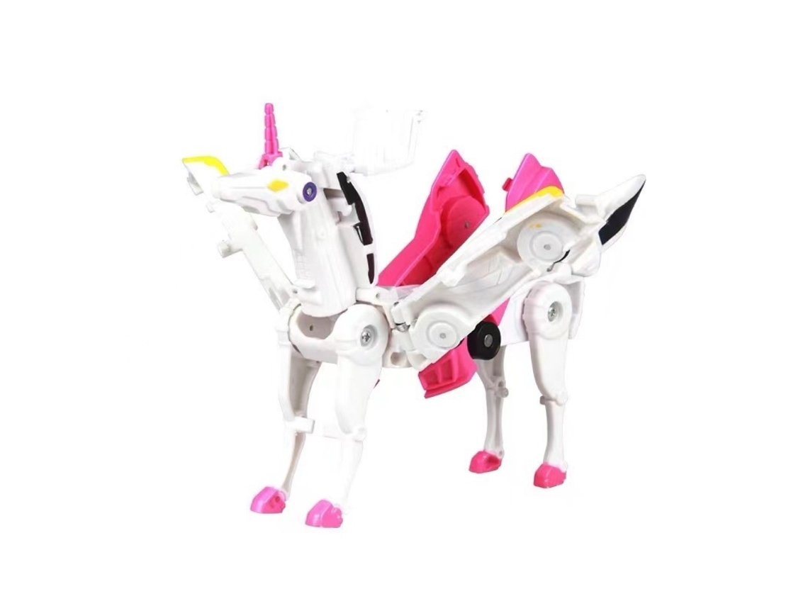 Walshlxq brinquedo de Robô Carro Transformável Cavalo Voador Carro de Colisão Presente Ideal para Crianças