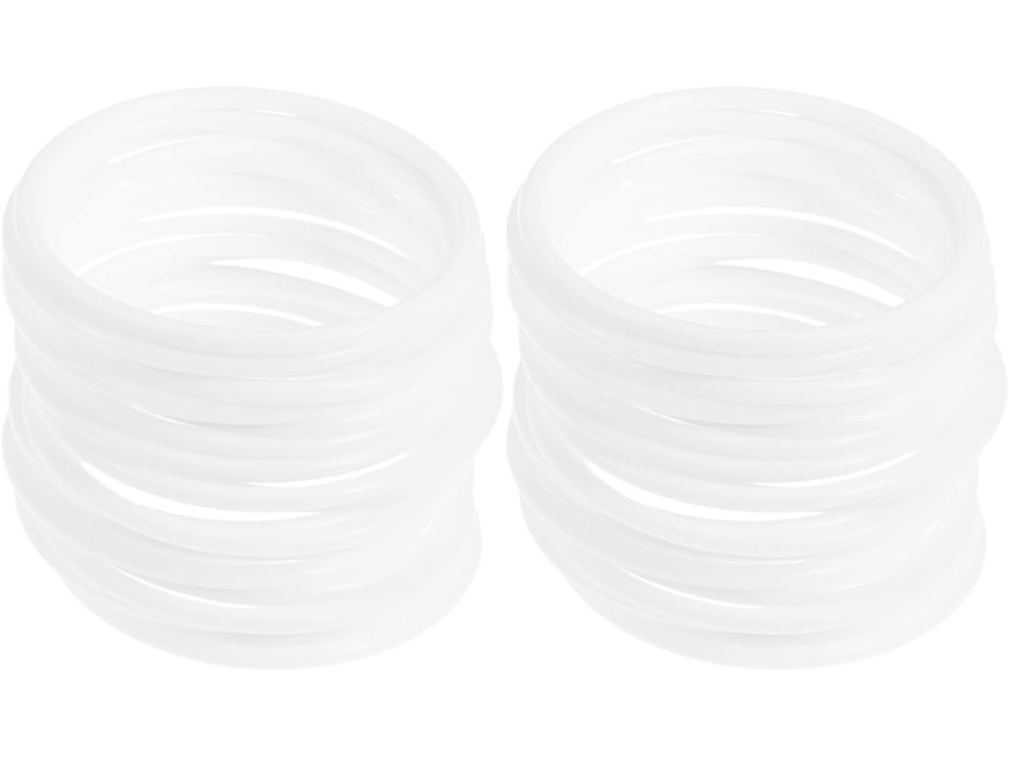 Anéis De Plástico Branco Para Macramê Diy, Pacote Com 30 Peças.
