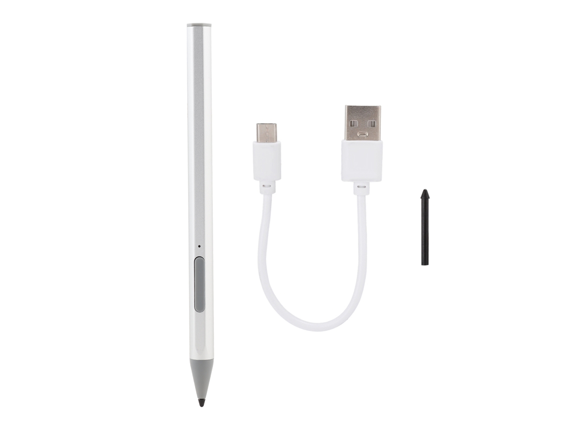 2026zentro-caneta Estilo Smart Recarregável Para Microsoft Surface Pro 5 6 7 Prata